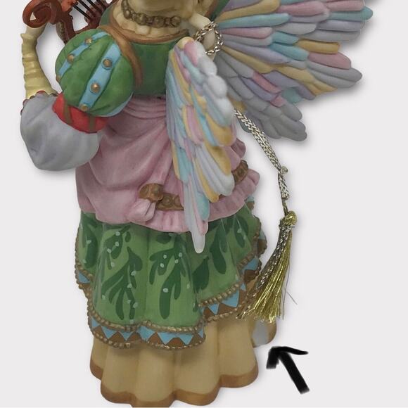 Greenwich Workshop Gift of Music Angel Porcelain Christmas Ornament  with Box - Picture 10 of 10